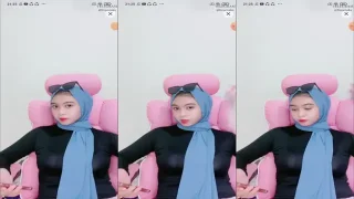 Ketika Cewek Hijabers Buka Bukaan Pake Red Lingerie Dream